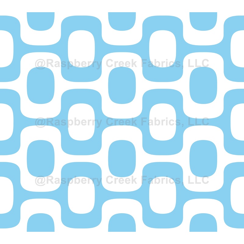 Baby Blue Ipanema Pattern, Ipanema Sidewalk, Beach Pattern, Brazil