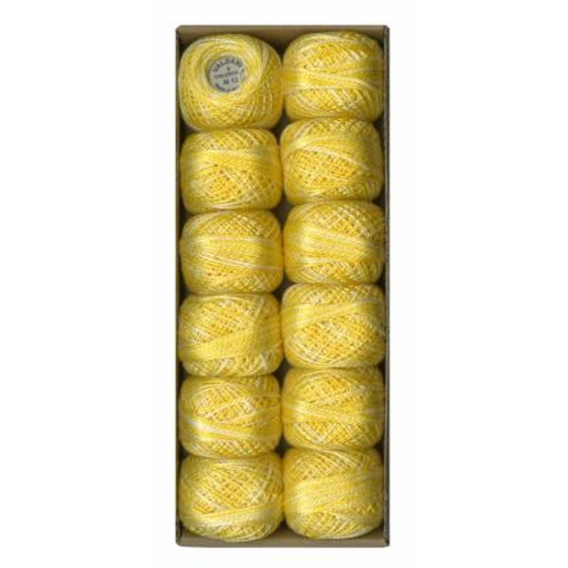 Valdani Variegated Pearl Cotton Ball Colour M12 Spring Lights