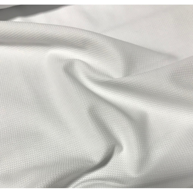 White Baby Waffle Pique Swiss Pima Cotton - Spechler-Vogel Fabric