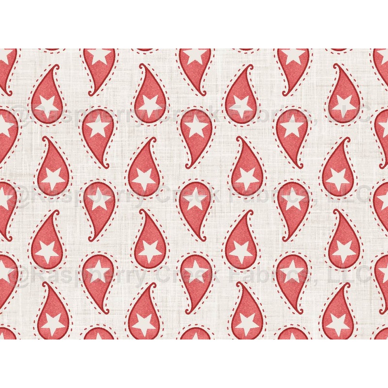 Yankee Doodle Paisley White