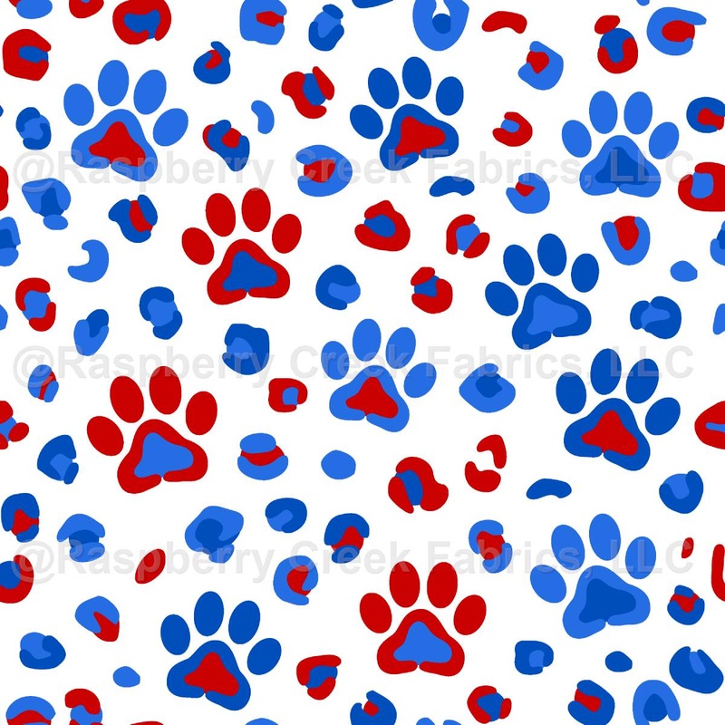 Patriotic Leopard Paw Prints