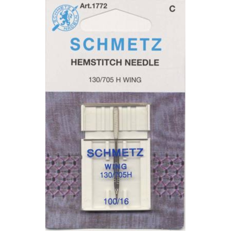 Schmetz Hemstitch / Wing Machine Needle Size 100 1ct