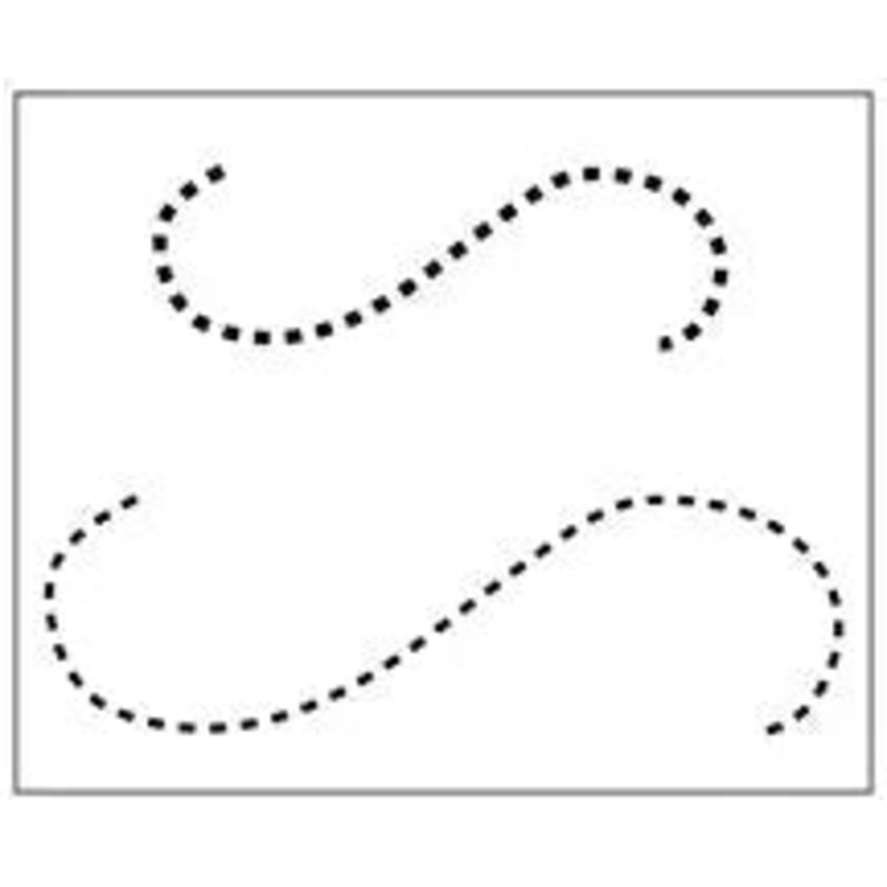 Swirl 3"x10"/5"x14" Quilt Stencil