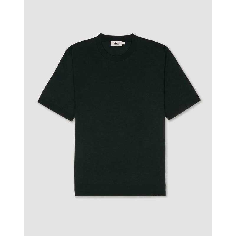 T-shirt Cecil in jersey di lyocell misto cotone. Verde - Petrolio