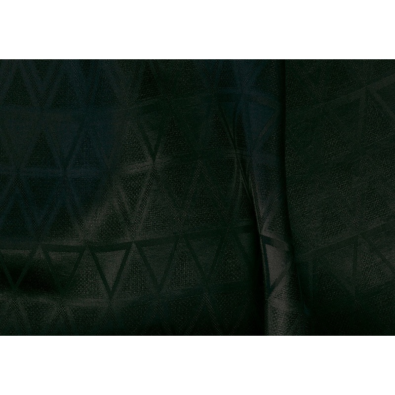 Sophisticated Raven Stacked Triangulation Silk Gazar (Made in Italy)