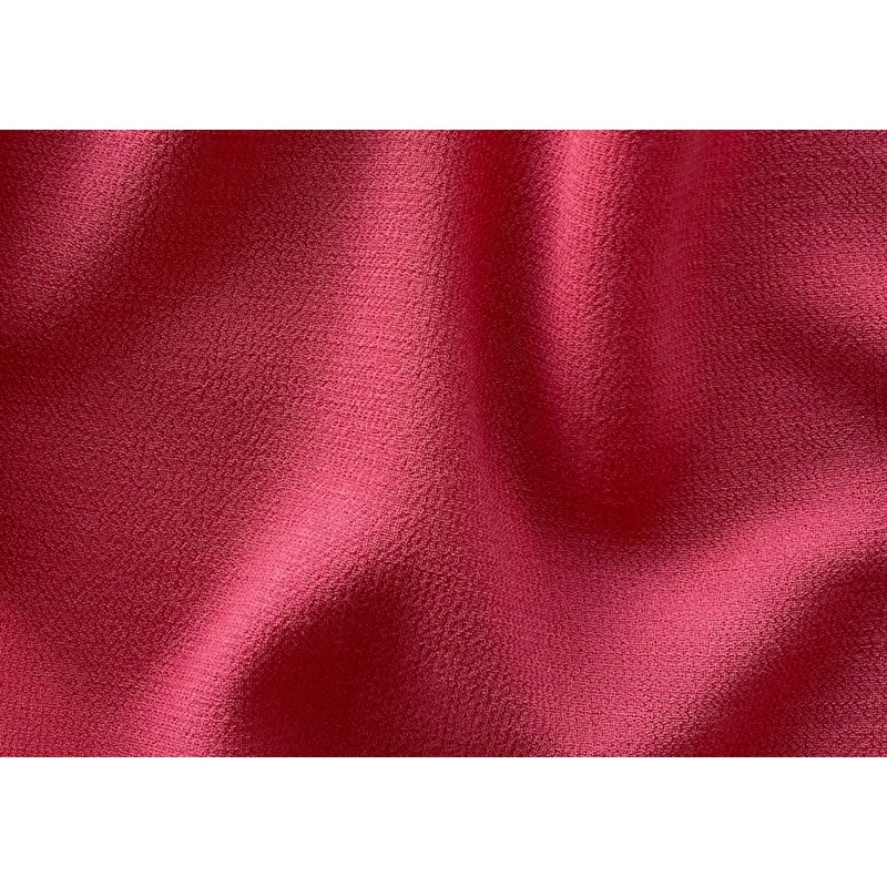 Mid-Weight Leaping Salmon Pink Double Wool Crepe (Made in Italy)