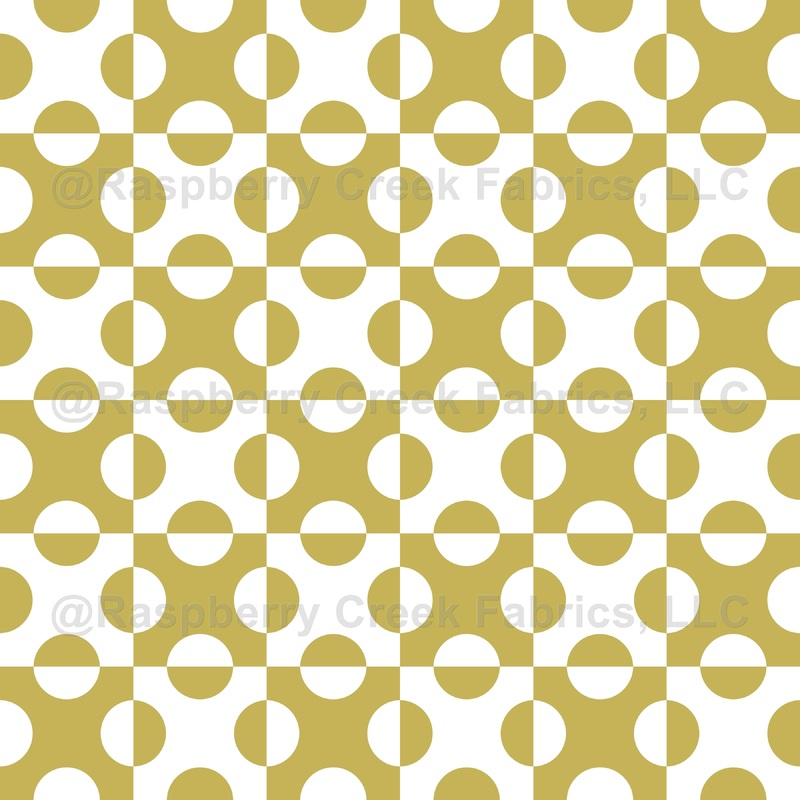Pattern Of Circles, Pattern Of Squares, Dotted Pattern, Gold and White