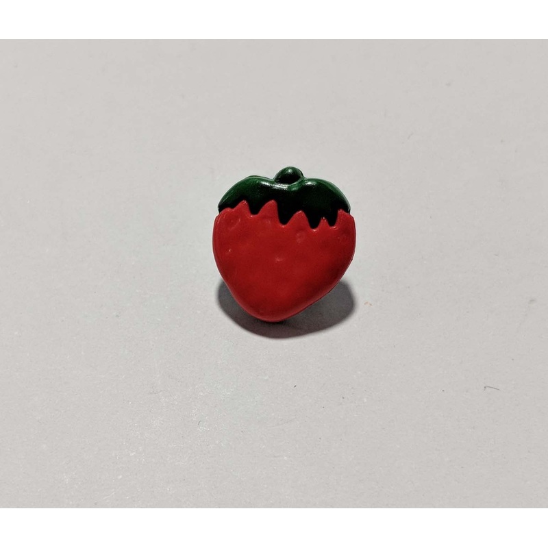 Strawberry Plastic Button - Dill Buttons