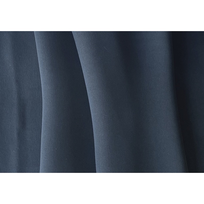 Chic Onyx Black Silk Satin Georgette (Made in Italy)