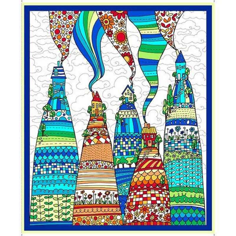 Quilting Treasures - House On The Hills - Panel