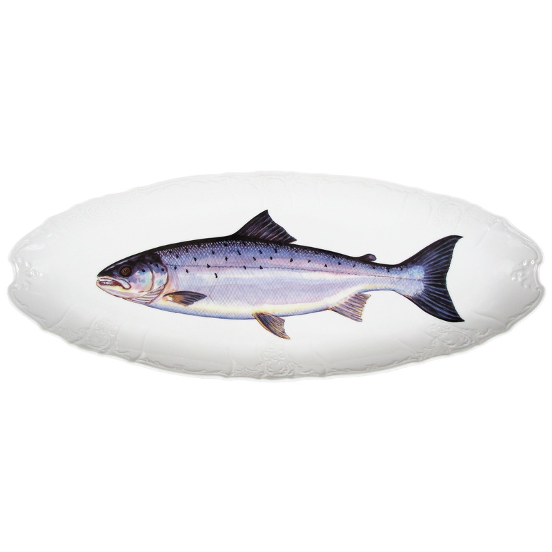 Salmon 65cm (25.5") Large Oval Plate