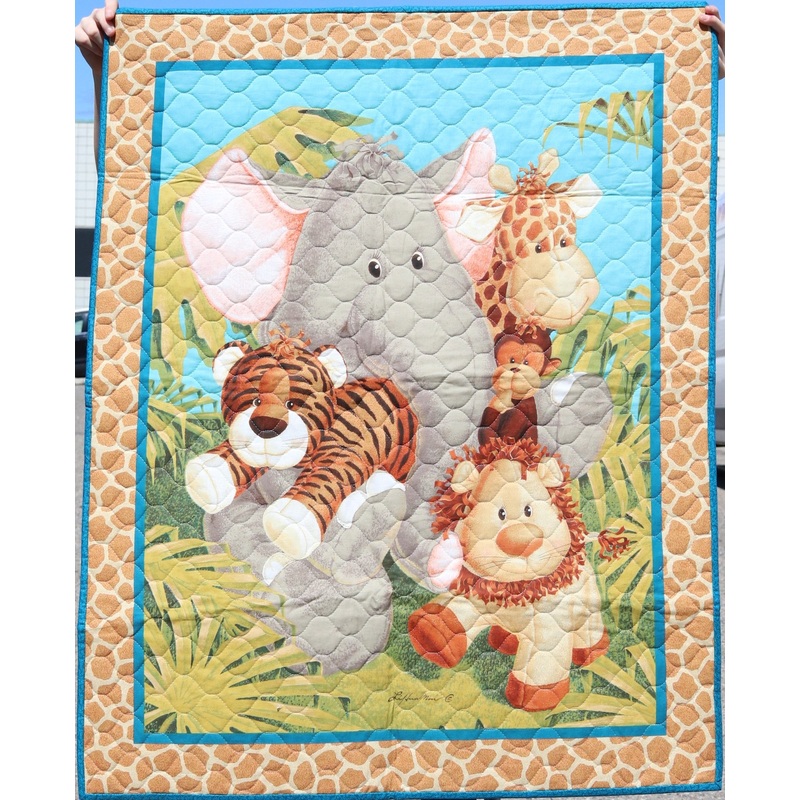 Store Sample- Baby Quilt- Safari Animals