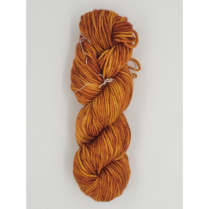 Woolie Silk - CURRY - OOAK Hand Dyed Yarn 1.7 ounces/50g