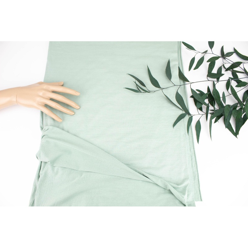Seafoam Green Slub Texture Knit Jersey Fabric by the yard