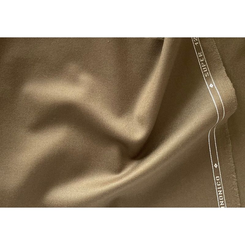 Vitale Barberia Cononico Toasted Pecan Super 120s Wool Flannel (Made in Italy)