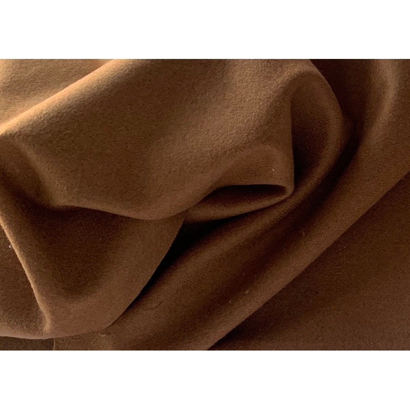 Caramelized Cognac Wool Blend Flannel