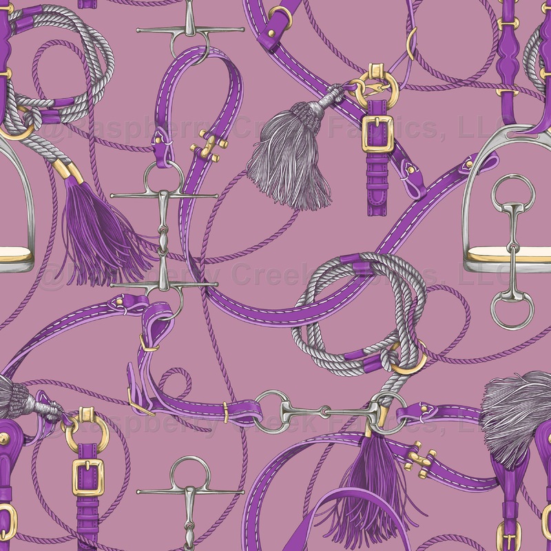 Rider Chic - Dusty Rose with Lilac Tack