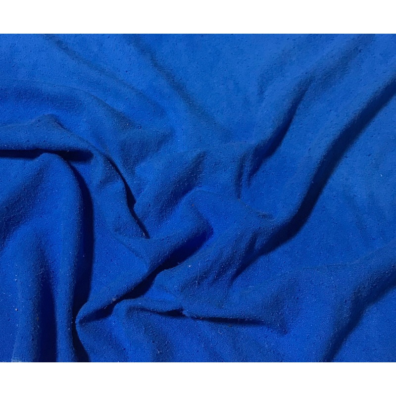 Sapphire Blue - Hand Dyed Silk Noil