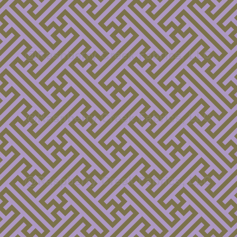 Sayagata pattern, Japanese Clothing, Pink and Gold