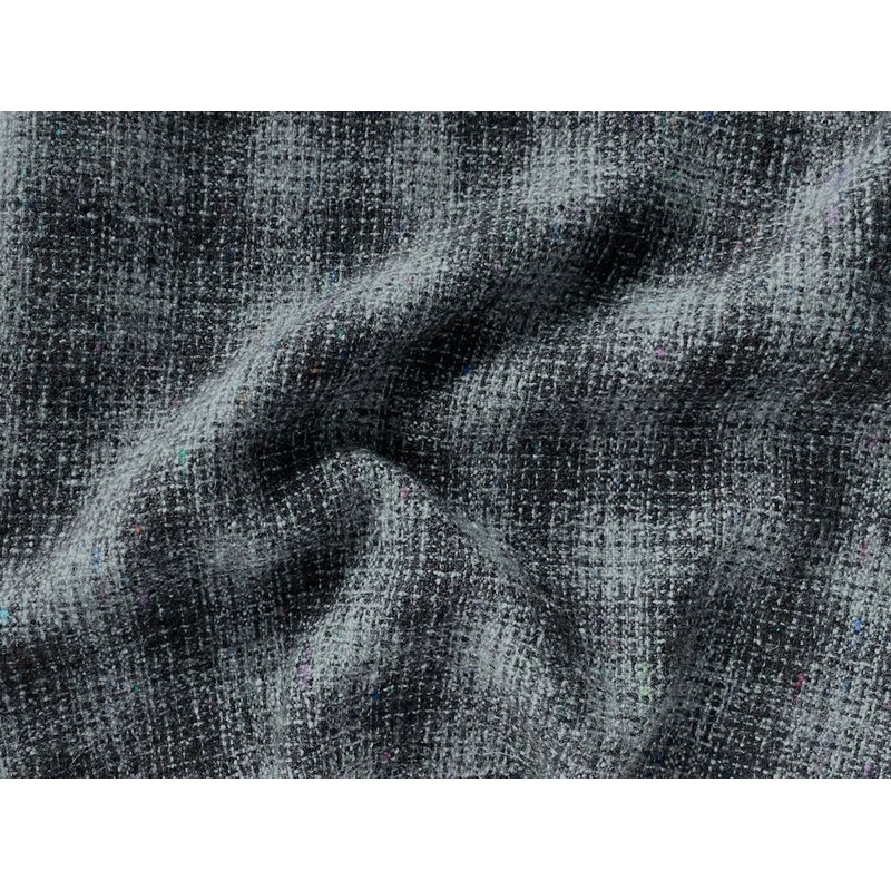 Smoked Confetti Virgin Wool & Cashmere Tweed (Made in Italy)