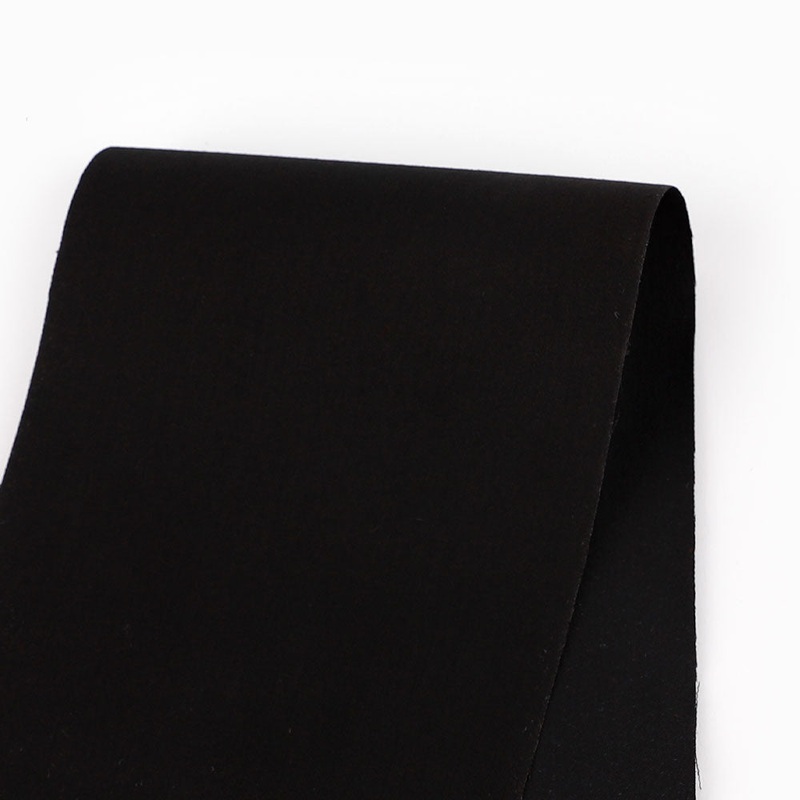 Stretch Cotton/Nylon Sateen - Black