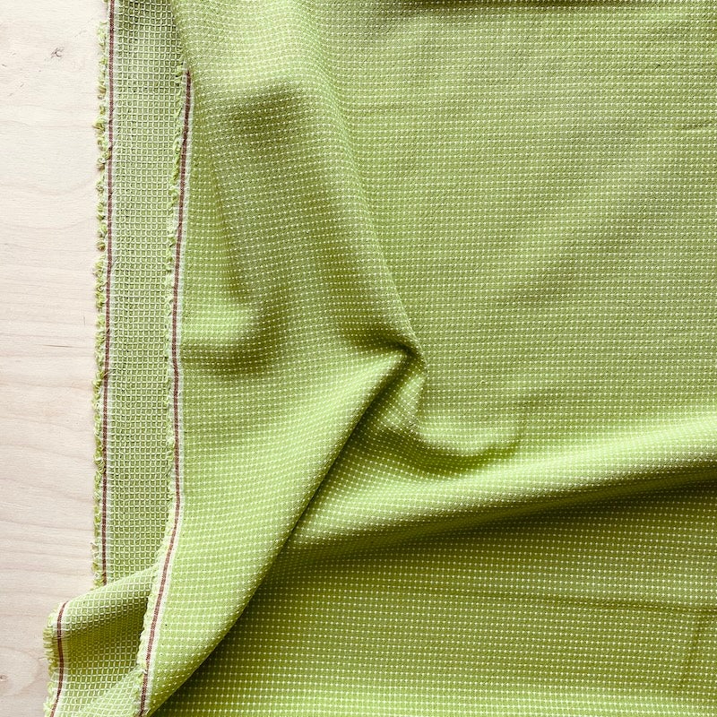 Vancet - Yarn Dyed Cotton - Lime with White