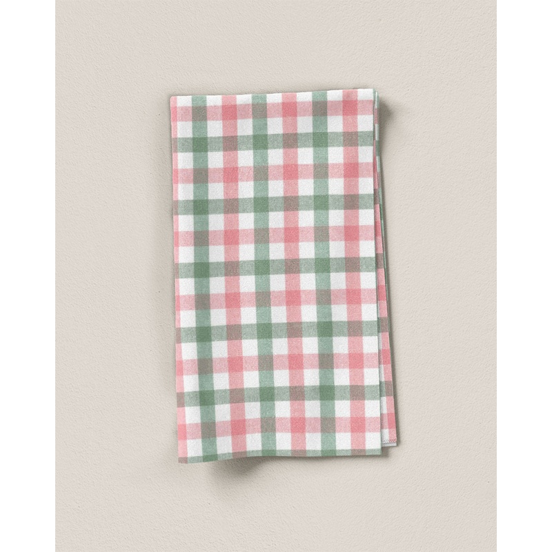 Watermelon Standard Gingham Cotton - 3 Yards Remnant