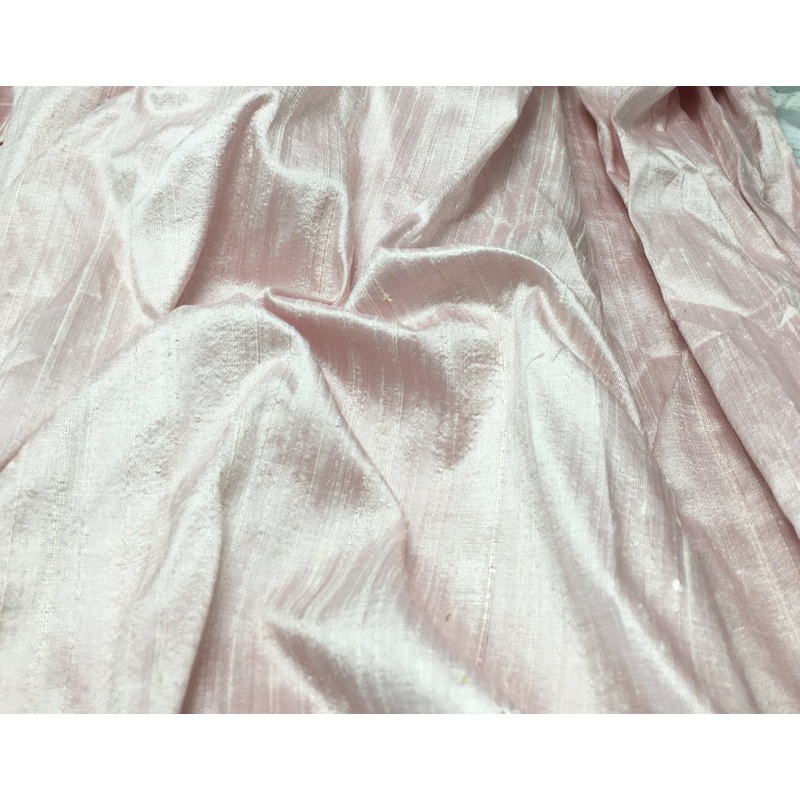 Baby Pink - Silk Dupioni Fabric