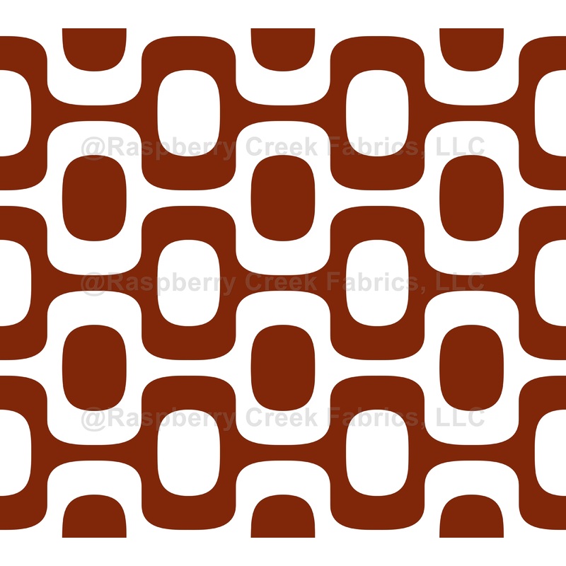 Chestnut Brown Ipanema Pattern, Ipanema Sidewalk, Beach Pattern, Brazil