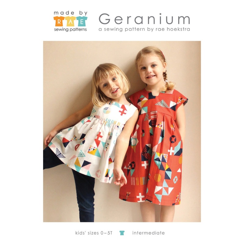 Made By Rae - Geranium Girls Dress Pattern (0-5Tyrs)