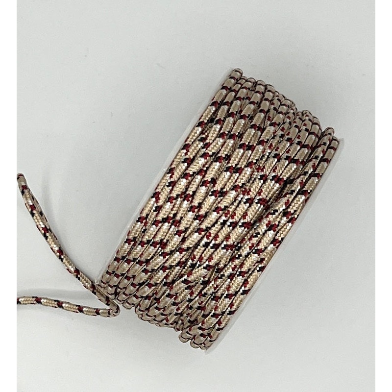 Patterned Nylon Cording - 1/8" - Oatmeal