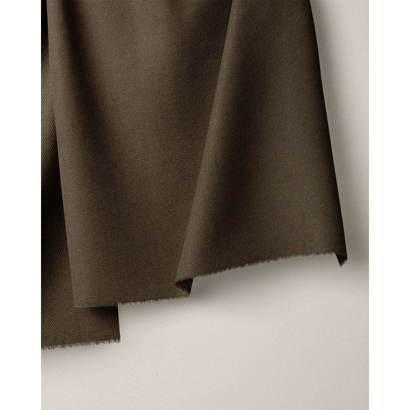 Toffee Bark Brushed Bull Denim