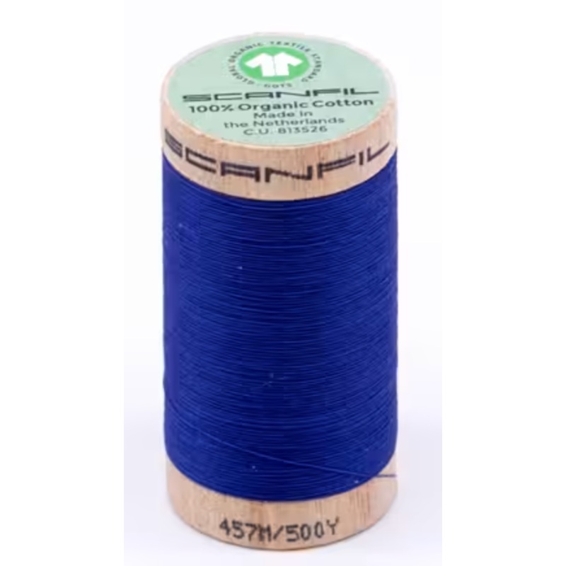 Scanfil 50/2 wt-500 yards Organic-Nautical Blue