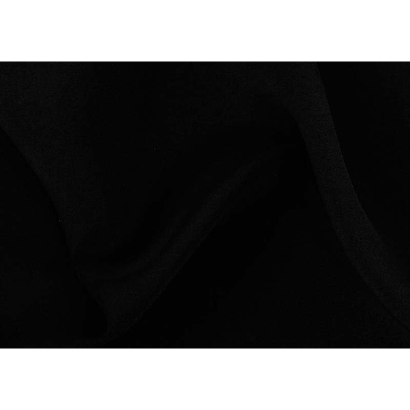 Sophisticated Black Silk Crepe (Made in Italy)