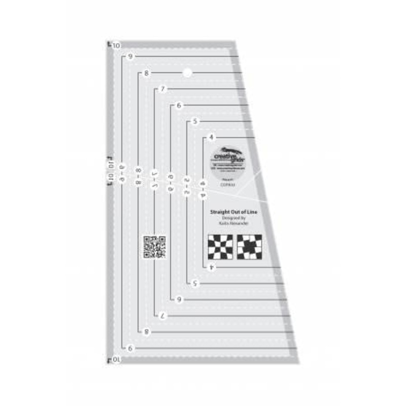 Straight Out Of Line 6in x 10in Quilt Ruler