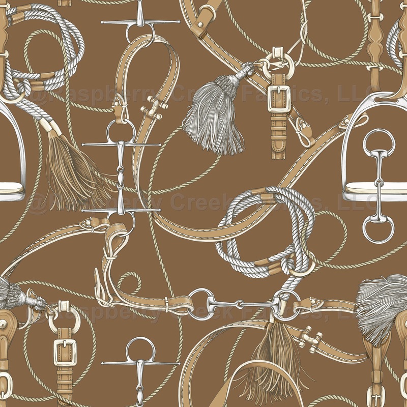 Rider Chic - Mocha with Light Brown Tack Fabric