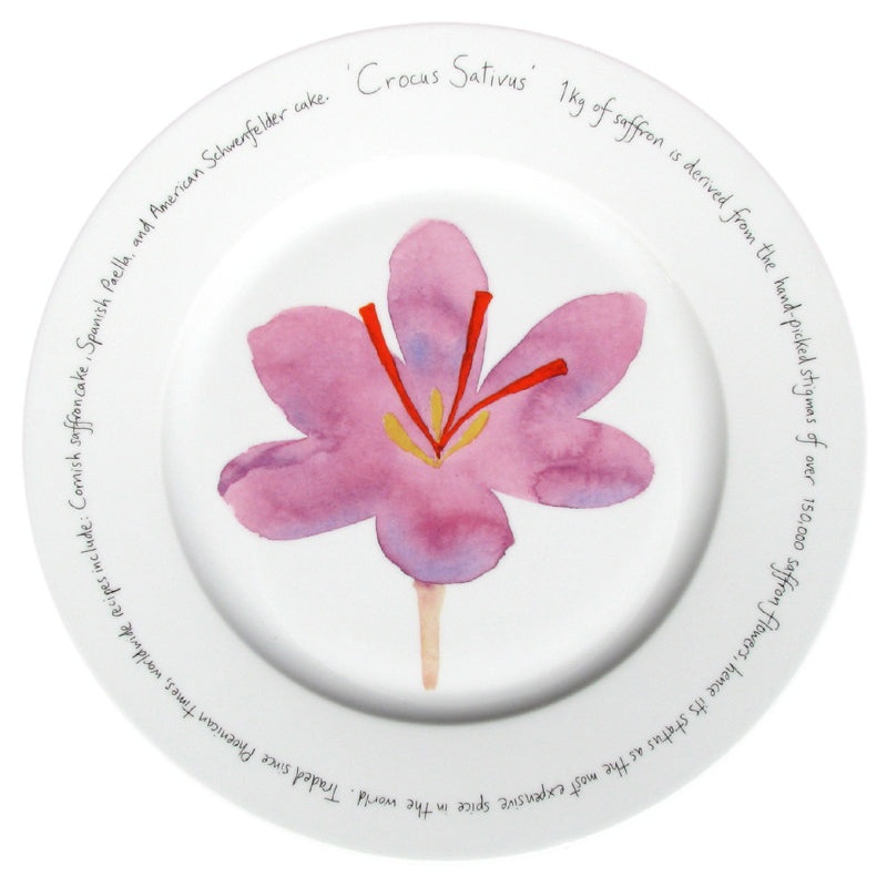 Saffron 30cm Flat Rimmed Plate Limited edition