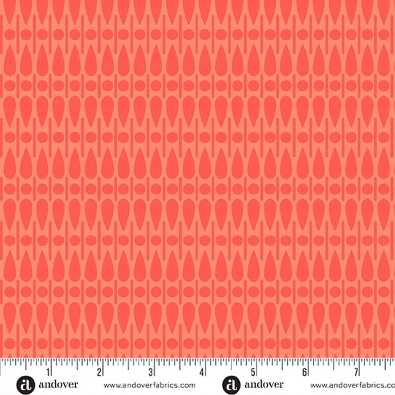 Sun Print 2024 Quilt Fabric By Alison Glass Scatter - Melon