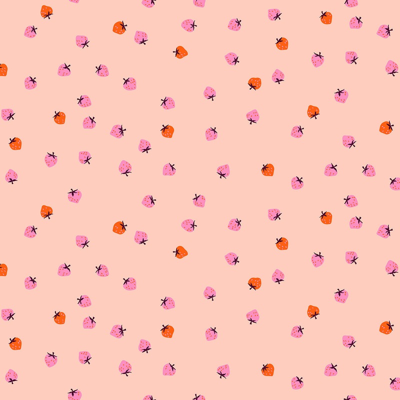 Strawberry Pale Peach Mini Berry Yardage by Kimberly Kight for Ruby Star Society | RS3086 16