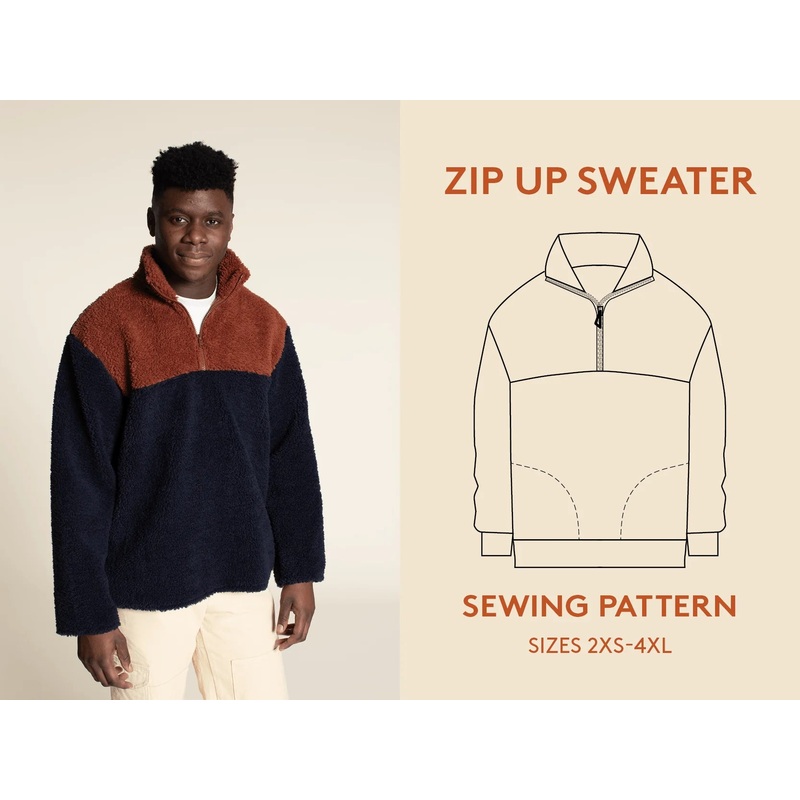 Wardrobe By Me - Zip-Up Sweater - 2XS-4XL