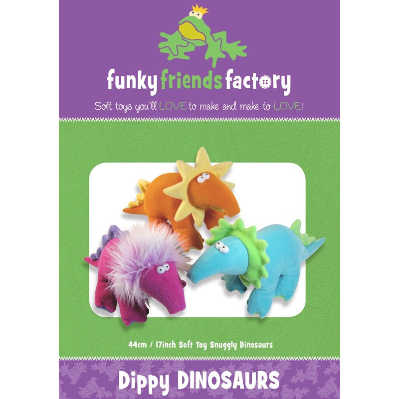 Funky Friends Pattern - Dippy Dinosaurs