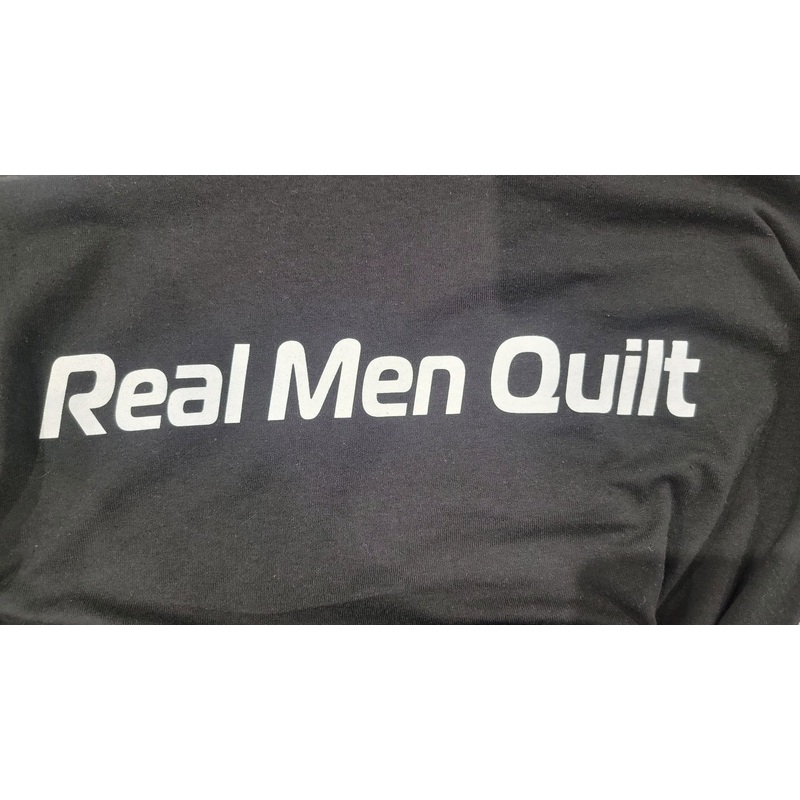 T-Shirt - Real Men Quilt Black