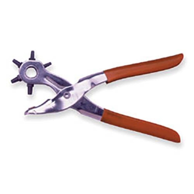 Tandy Leather Deluxe Rotary Leather Punch 3240-00 Red