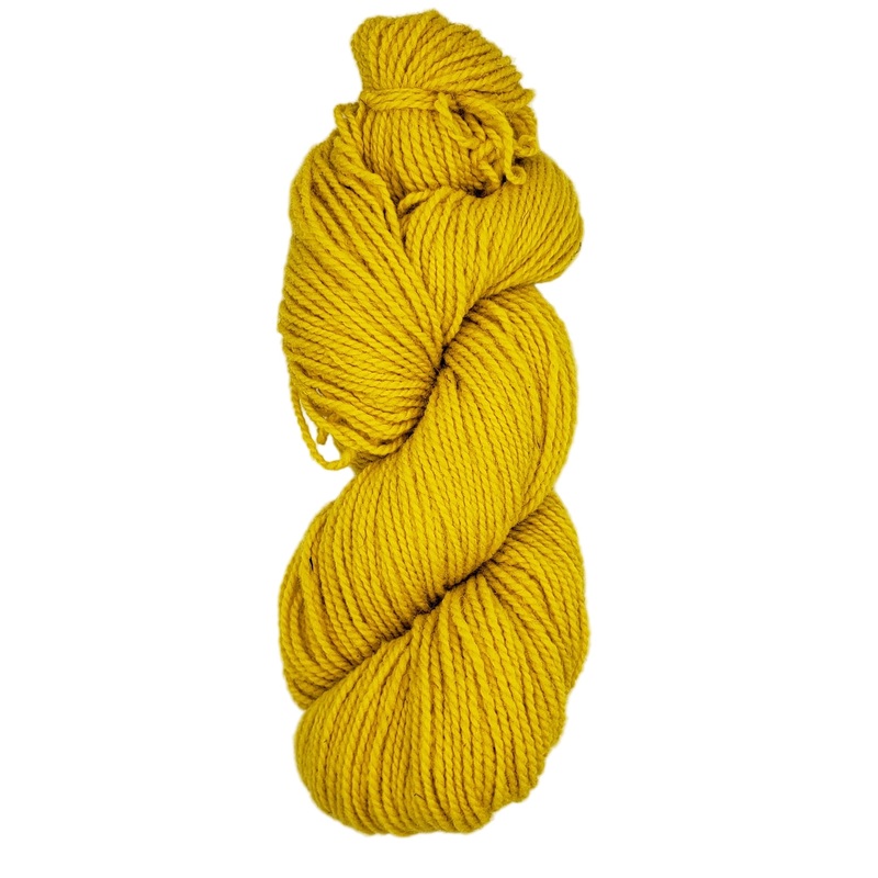 ISLAND WOOL - DANDELION - 2 Ply Worsted Yarn 100% Wool 100gr