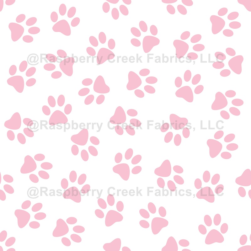 Pattern Of Paws, Dog Paws, Cat Paws, Baby Pink Paws