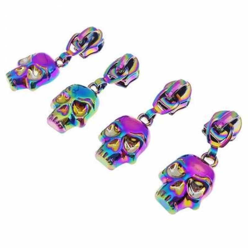 Zipper Pulls Iridescent Skulls By Sassafras Lane