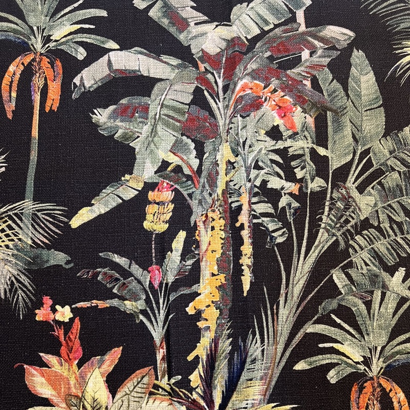 Swavelle Mill Creek Isla Verde Marvy Jungle Fabric in Black