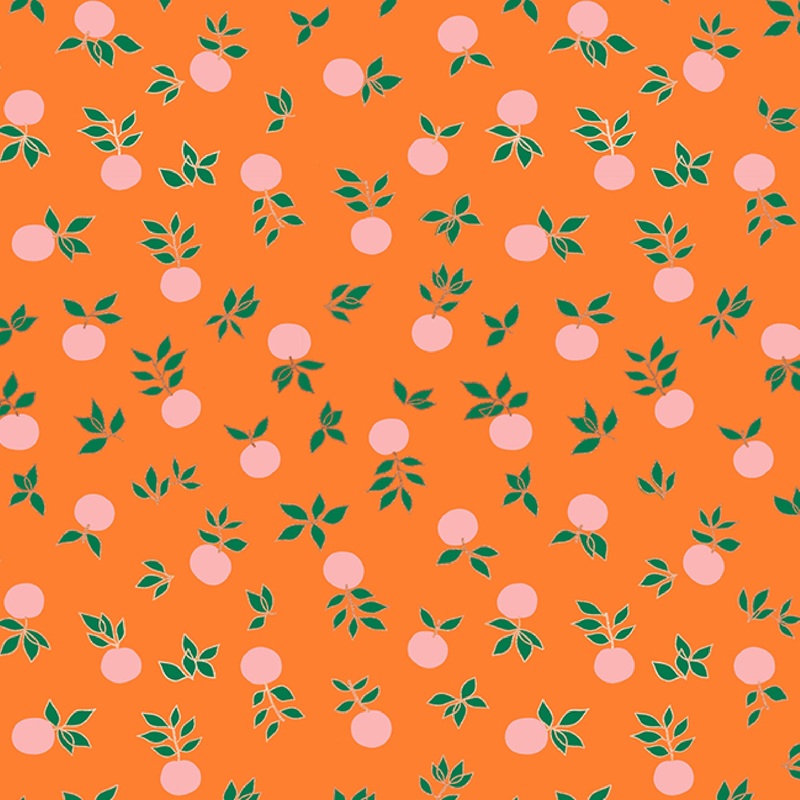 Blossoms in Orange | Metallic