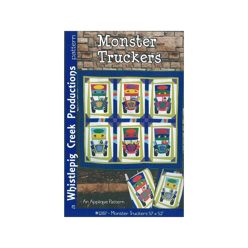Monster Trucker - Quilt Pattern by Whistlepig Creek Productions