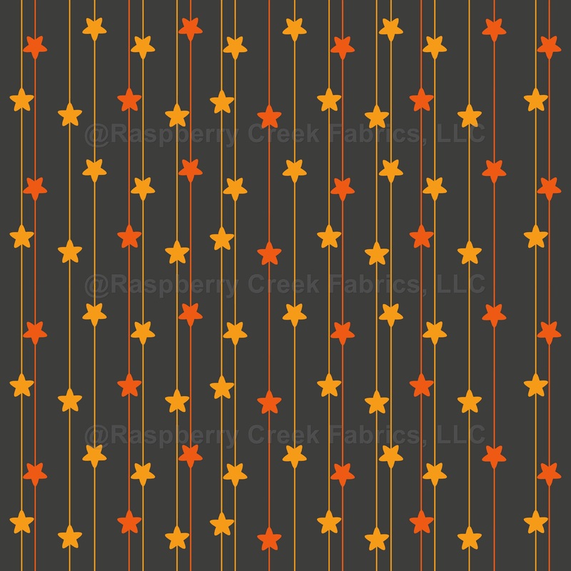 Star Pattern, Orange Stars, Stars Garland, Hanging Stars